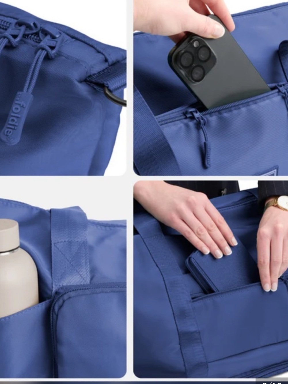 The Foldie Foldable Travel Bag Weekender Carry-On Tote - Picture 7 of 15